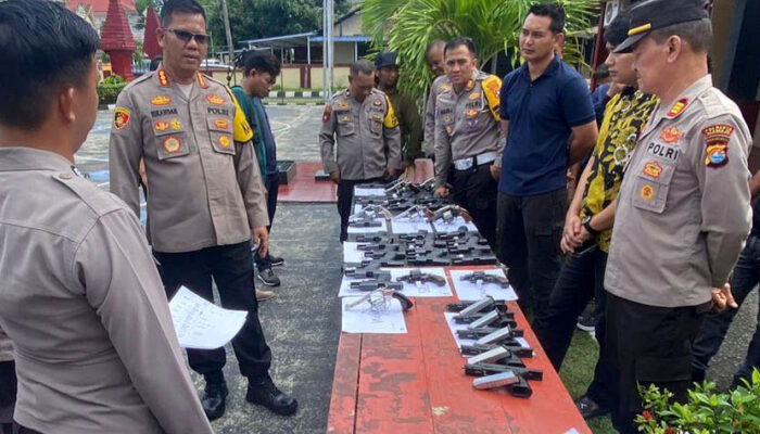 Kapolres Mamuju Mengeluarkan Perintah Senjata Api Personel Disimpan Selama Pengamanan Pilkada Serentak 2024