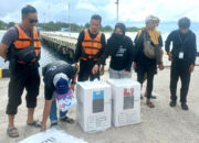KM. Alvin Pembawa Logistik Pilkada tiba di Pulau Ambo